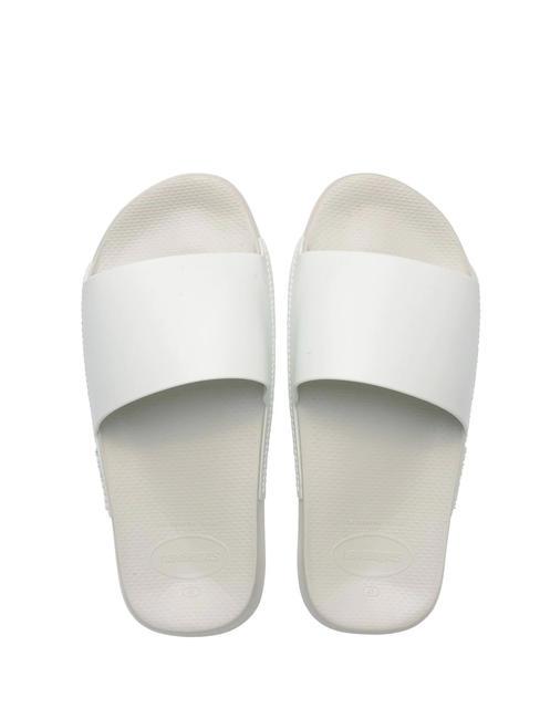 HAVAIANAS SLIDE CLASSIC Kapcie gumowe biały - Buty męskie