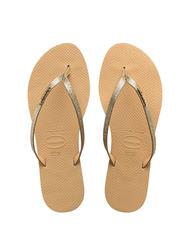 HAVAIANAS YOU GLITTER Klapki złoty - Buty damskie - 1