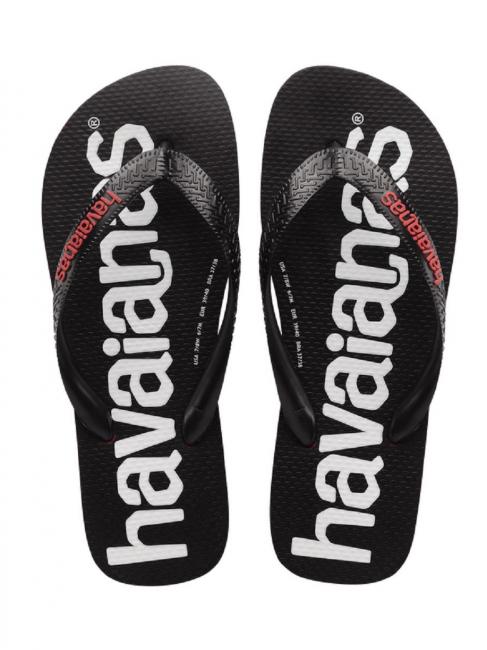 HAVAIANAS TOP LOGOMANIA 2 Klapki RUBINOWY/CZERWONY - Buty damskie