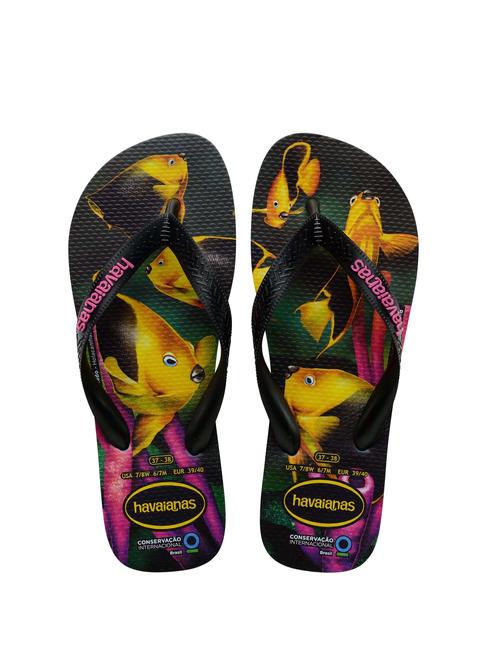 HAVAIANAS CONSERVATION INTERNATIONAL Klapki zielone wibracje - Buty uniseks
