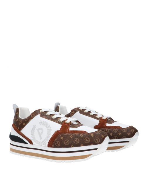 POLLINI HERITAGE FOREVER Trampki na platformie brązowy/brązowy/biały - Buty damskie