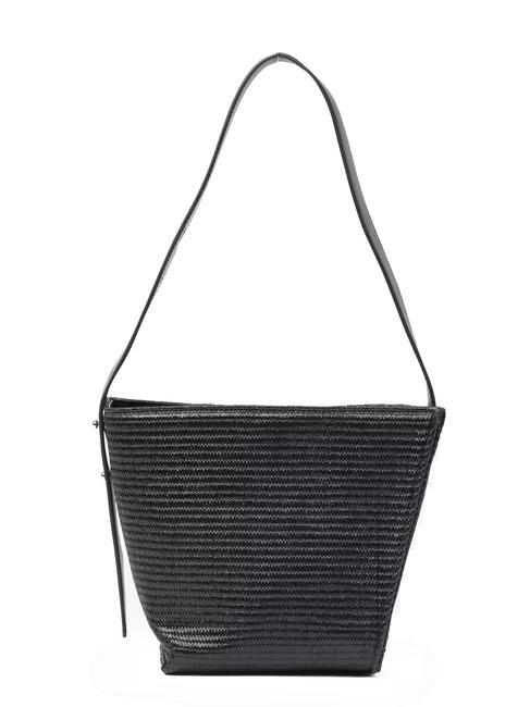 TRUSSARDI ORGANIC Torba na ramię CZARNY - Torby damskie