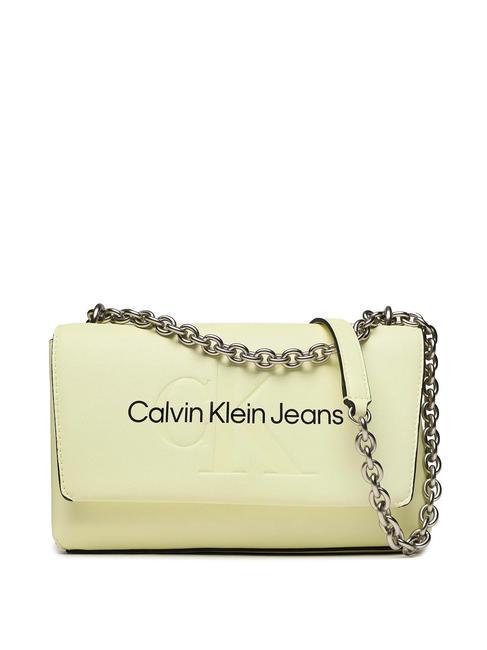 CALVIN KLEIN SCULPTED MONO Torba konwertowalna z klapką sorbet - Torby damskie