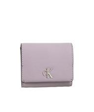 CALVIN KLEIN MINIMAL MONOGRAM Mały portfel składany na trzy części lawendowa aura - Portfele damskie - 1