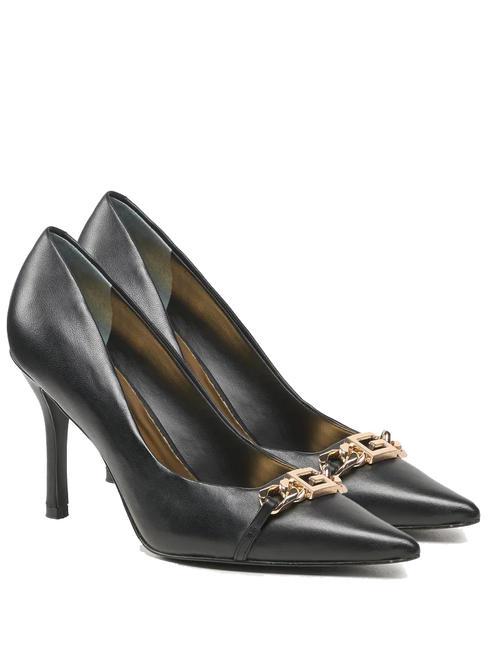 GUESS SCALE Dekolt z aplikacją CZARNY - Buty damskie