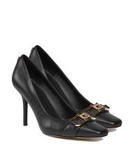 GUESS ELOUISA Sk&oacute;rzany dekolt z aplikacją czarny1 - Buty damskie - 1