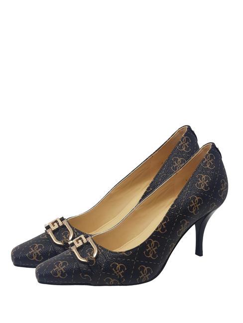 GUESS SILOW3 Dekolt brązowa ochra - Buty damskie