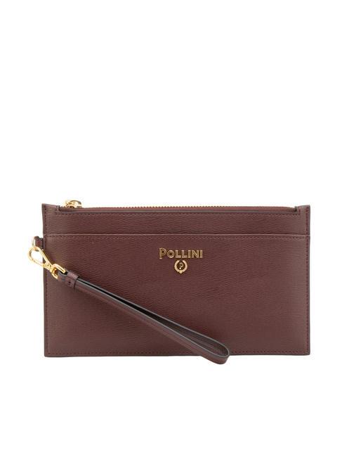 POLLINI GRAINED Sprzęgło z mankietem bordeaux - Torby damskie