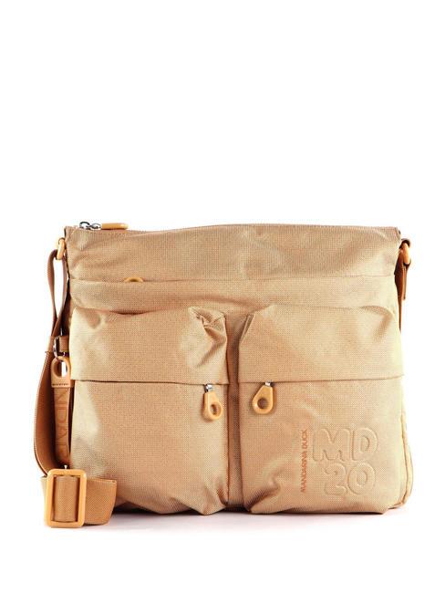 MANDARINA DUCK LUX Torba rozszerzalna musztarda luksusowa - Torby damskie