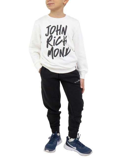 JOHN RICHMOND WONIK Bluza bawełniana i spodnie dresowe chmura/czarny - Dresy dziecięce