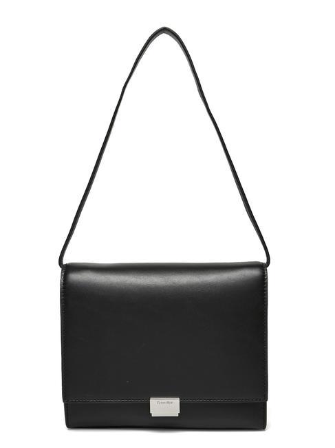 CALVIN KLEIN ARCHIVE HARDWARE Torba na ramię czarny - Torby damskie