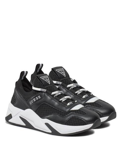 GUESS GENIVER2 Adidasy CZARNY - Buty damskie