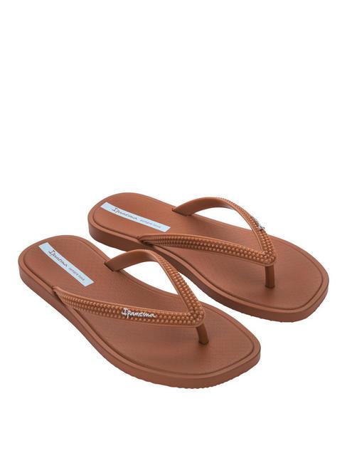 IPANEMA SOLAR Klapki brązowy/brązowy - Buty damskie