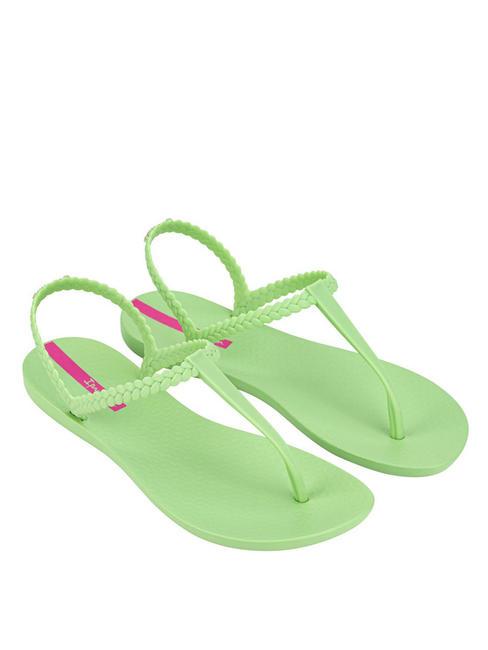 IPANEMA CLASS BASIC Klapki zielony/zielony/różowy - Buty damskie