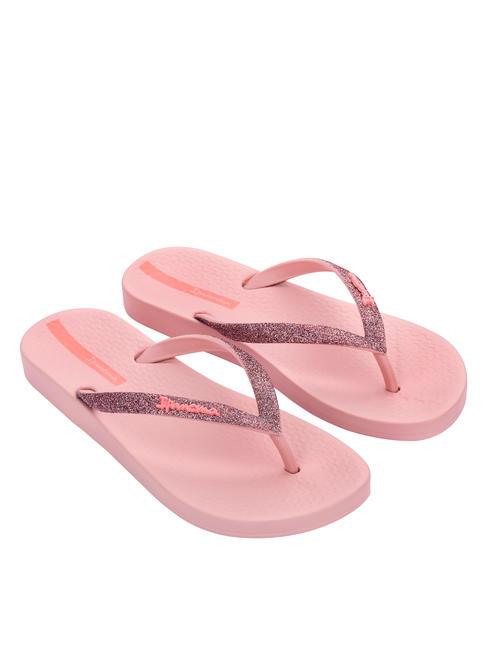 IPANEMA ANATOMICA LOLITA  Klapki różowy/róż brokatowy - Buty damskie