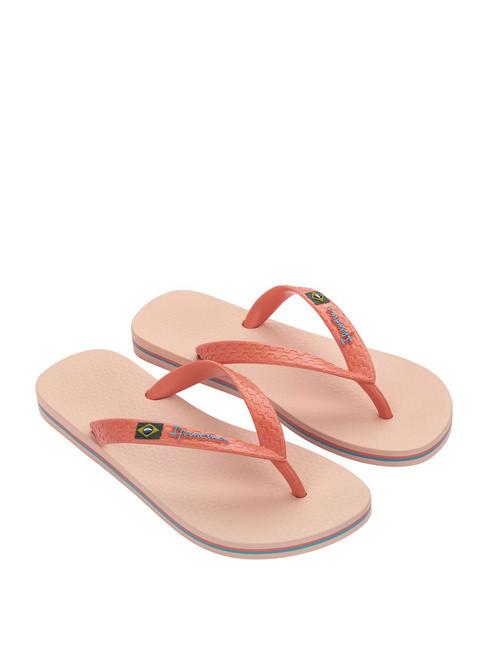 IPANEMA CLAS BRASIL II  Klapki beżowy/pomarańczowy - Buty damskie