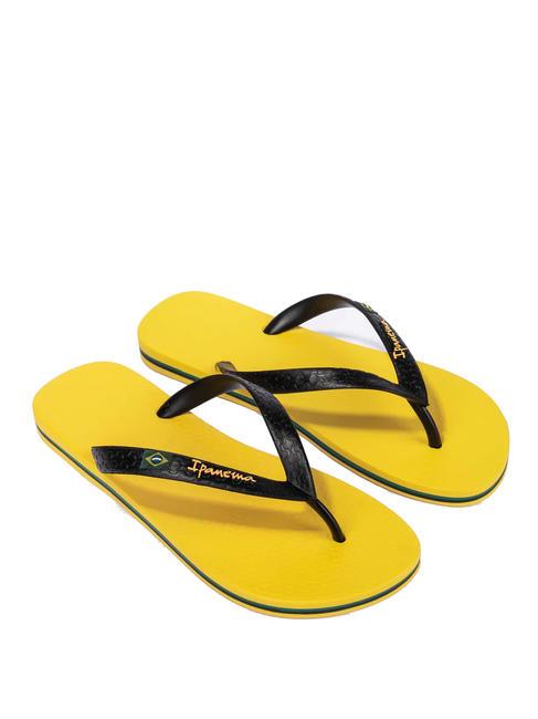 IPANEMA CLAS BRASIL II AD  Klapki żółty/czarny - Buty męskie
