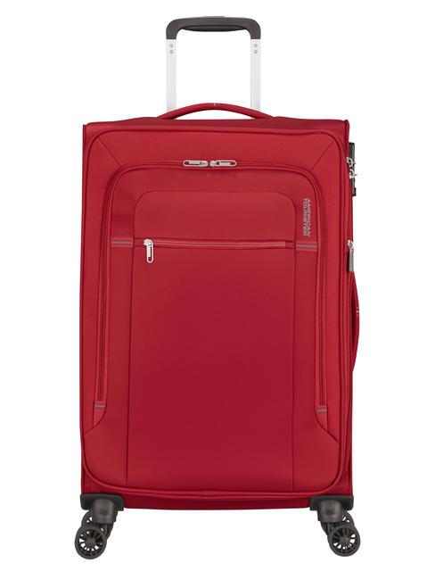 AMERICAN TOURISTER CROSSTRACK Wózek średni 67/24 tsa exp czerwony/szary - Wózki półsztywne