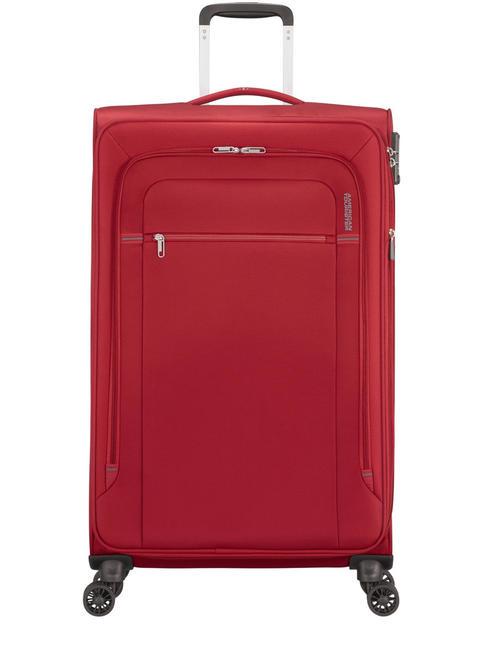 AMERICAN TOURISTER CROSSTRACK Duży wózek 79/29 tsa exp czerwony/szary - Wózki półsztywne
