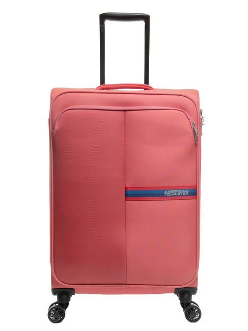 AMERICAN TOURISTER BRIGHT LIFE Wózek średniej wielkości koral muśnięty słońcem - Wózki półsztywne