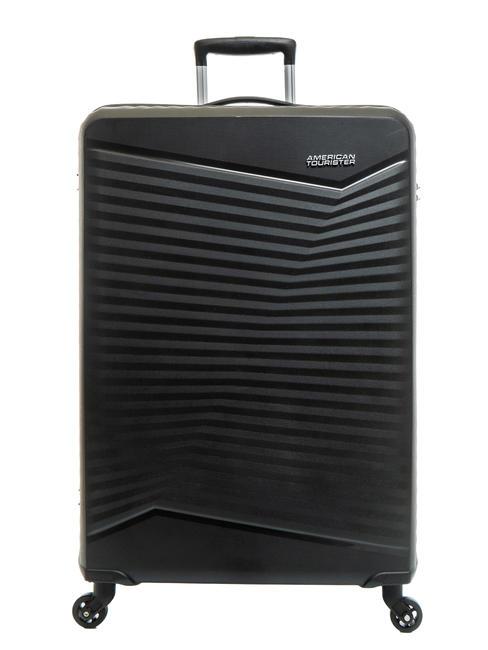 AMERICAN TOURISTER JETDRIVER 2.0 Duży wózek CZARNY - Wózki twarde