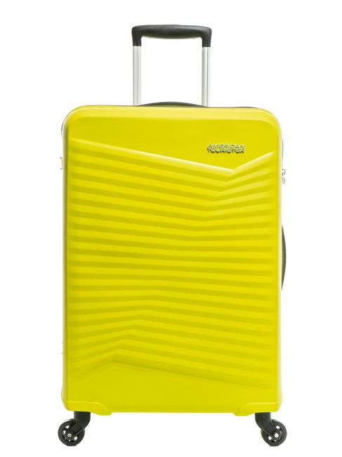 AMERICAN TOURISTER JETDRIVER 2.0 Wózek średniej wielkości SŁONECZNA LIMONKA - Wózki twarde