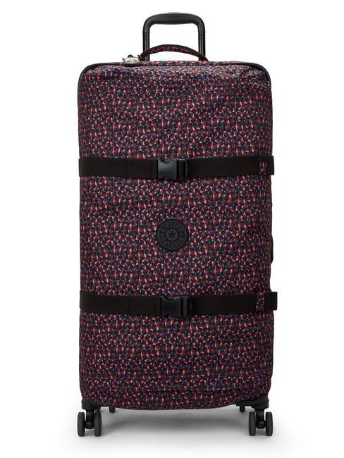 KIPLING SPONTANEUS Wózek średni szczęśliwe kwadraty - Wózki półsztywne