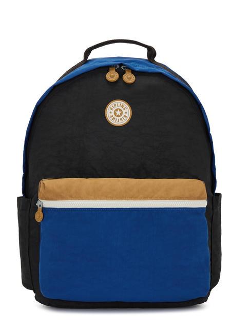 KIPLING DAMIEN L Plecak z uchwytem na laptopa 15,6" duo niebieski beż - Plecaki szkolne i rekreacyjne