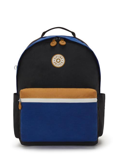 KIPLING DAMIEN M Plecak z uchwytem na laptopa 13" duo niebieski beż - Plecaki szkolne i rekreacyjne