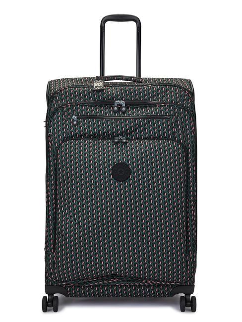 KIPLING NEW YOURI SPIN L Duży wózek 3d k różowy - Wózki półsztywne