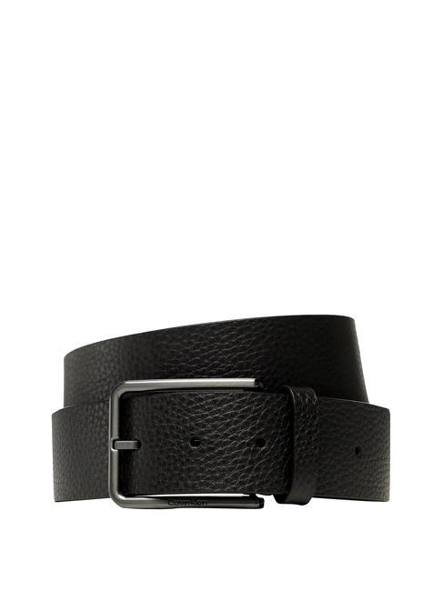 CALVIN KLEIN WARMTH PB Pasek skórzany czarny - Paski