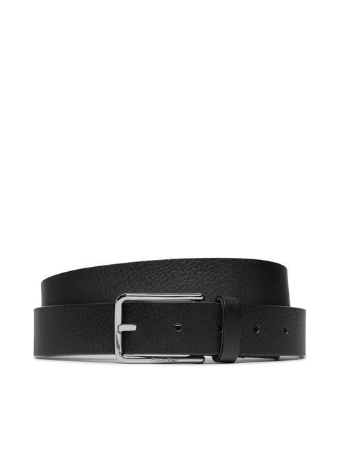 CALVIN KLEIN WARMTH  Pasek skórzany czarny - Paski