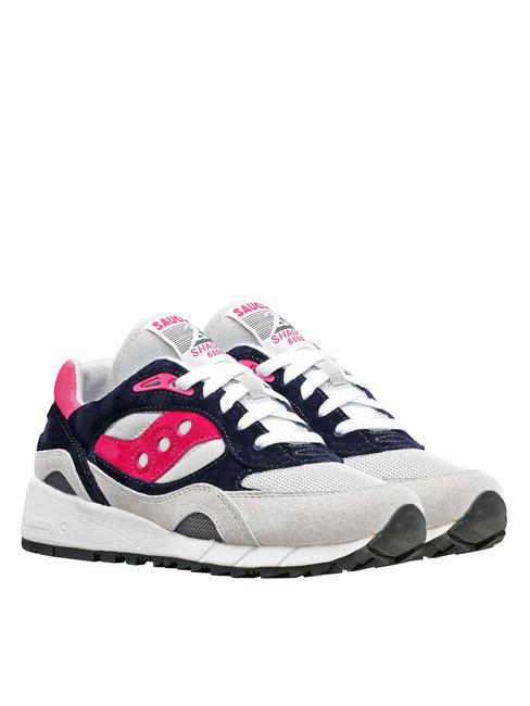 SAUCONY SHADOW 6000 Adidasy szary/różowy - Buty uniseks
