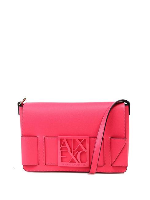 ARMANI EXCHANGE A|X BUCKLE Torba na ramię z klapką  kurtyna - Torby damskie