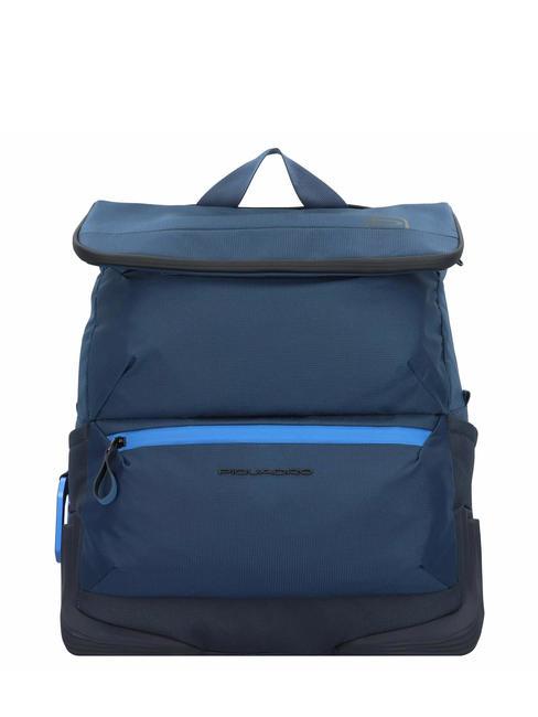 PIQUADRO CORNER Plecak na laptopa 15,6" niebieski - Plecaki na laptopa do pracy