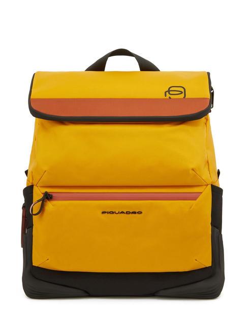 PIQUADRO CORNER Plecak na laptopa 15,6" Żółty - Plecaki na laptopa do pracy