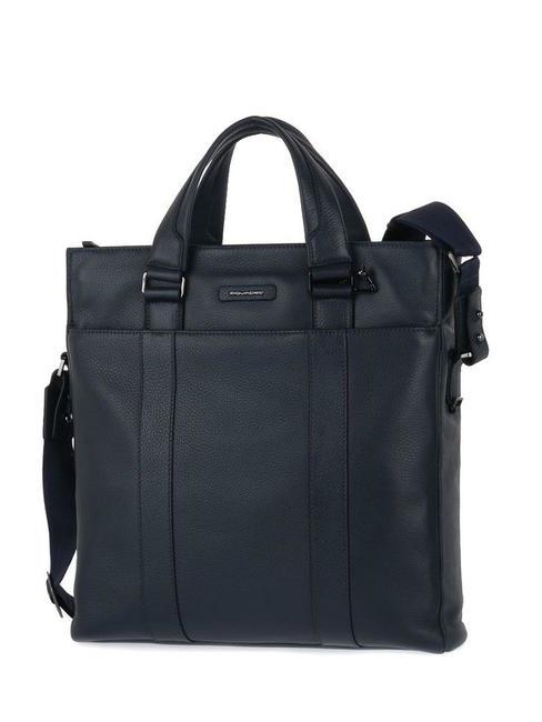 PIQUADRO MODUS RESTYLING Torba na laptopa 13", skóra niebieski - Teczki robocze