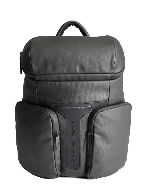 PIQUADRO HIDOR  Plecak na laptopa 14" Czarny - Plecaki na laptopa do pracy