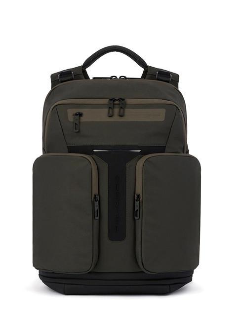 PIQUADRO HIDOR Plecak na laptopa 15,6" ZIELONY - Plecaki na laptopa do pracy