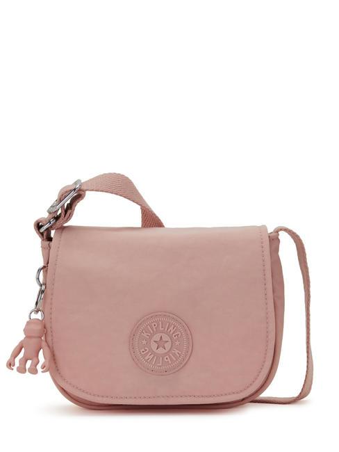 KIPLING LOREEN MINI Mała torebka z klapką na ramię róża delikatna - Torby damskie