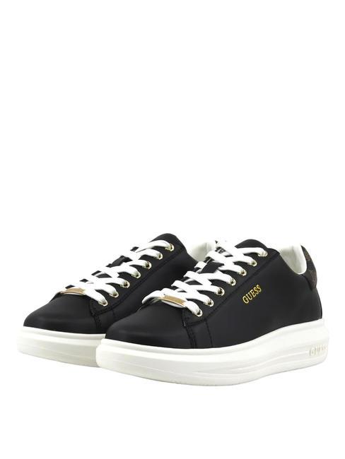GUESS VIBO Adidasy CZARNOBRĄZOWY - Buty damskie