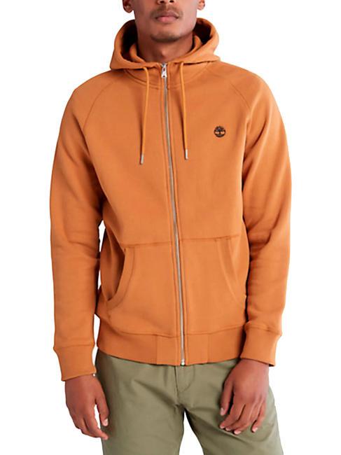 TIMBERLAND E-R BASIC Bluza z kapturem zapinana na zamek but pszeniczny - Bluzy męskie