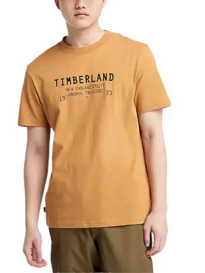 TIMBERLAND SS ROC CARRIER Koszulka bawełniana but pszeniczny - Koszulki męskie