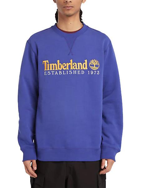 TIMBERLAND ESTABILISHED 1973 Bluza z okrągłym dekoltem powojnik niebieski wb - Bluzy męskie