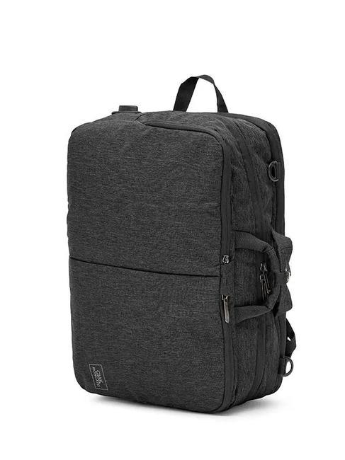 CIAK RONCATO MILLENNIUM Plecak-aktówka z 3 zamkami błyskawicznymi, uchwyt na laptopa 15,6" Czarny - Teczki robocze