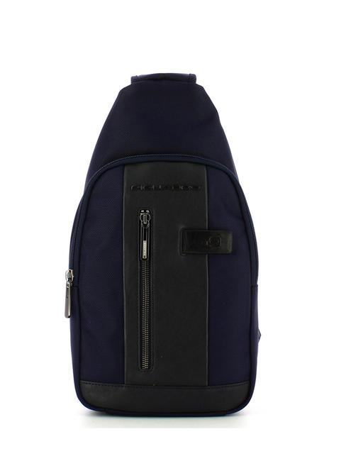 PIQUADRO BRIEF 2 Plecak na jedno ramię niebieski - Plecaki na laptopa do pracy