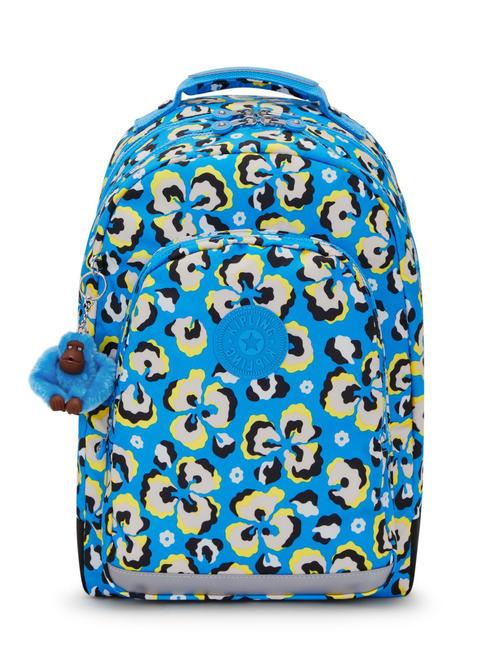 KIPLING CLASS ROOM Plecak na laptopa 15" lampart kwiatowy - Plecaki szkolne i rekreacyjne