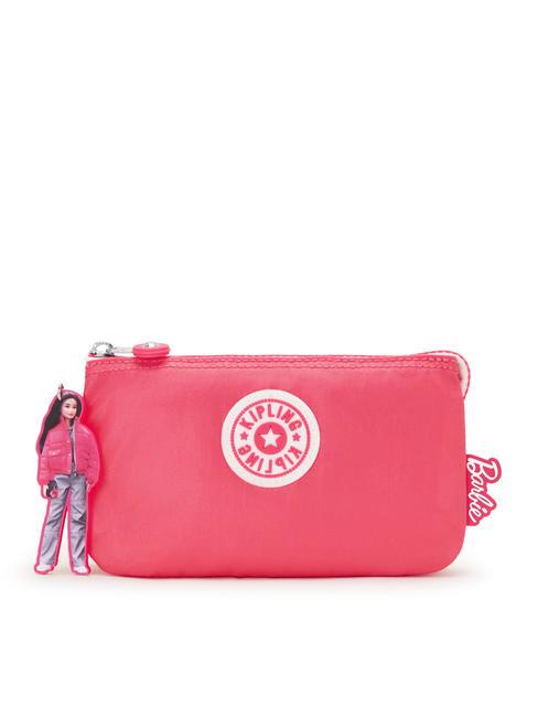 KIPLING CREATIVITY L BARBIE Sprzęgło żywy róż - Torby i akcesoria dla dzieci