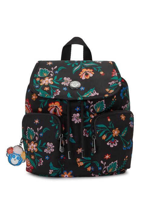 KIPLING ANTO S FRIDA KAHLO Plecak z kieszeniami frida kahlo kwiatowy - Torby damskie