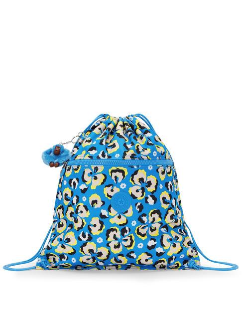 KIPLING SUPERTABOO Torba plecakowa lampart kwiatowy - Plecaki szkolne i rekreacyjne